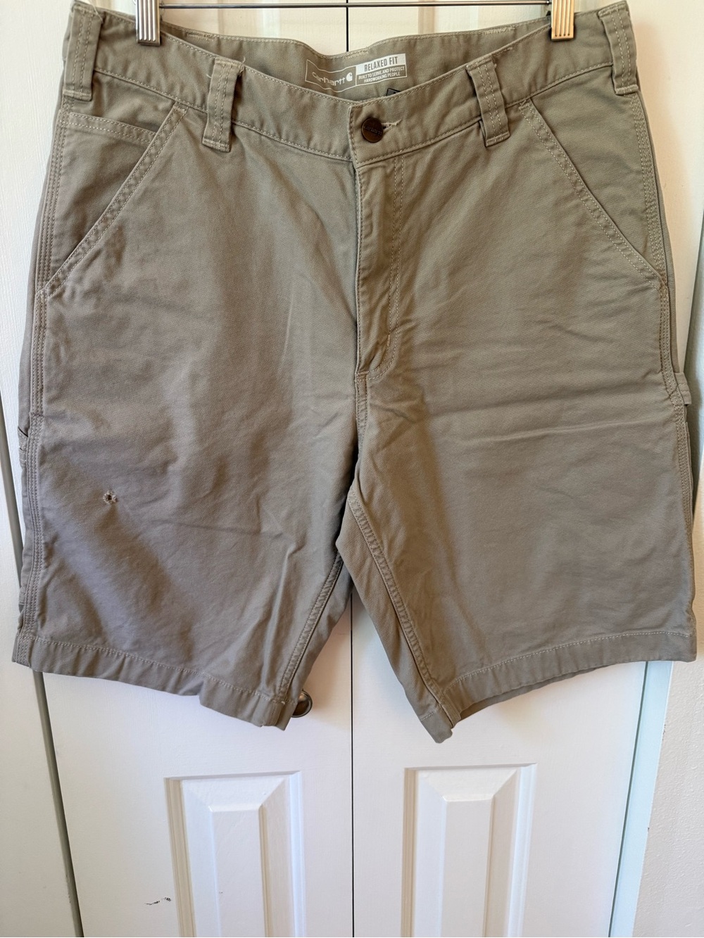 Carhartt Men's Flat Front Shorts in Olive